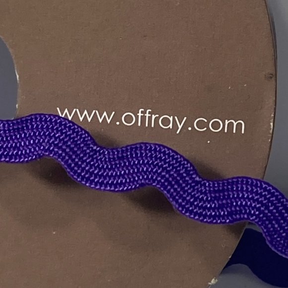 Purple Ric Rac Trim Ribbon Offray 12 Rolls Craft Scrapbook Card Making Gifts - Picture 13 of 14
